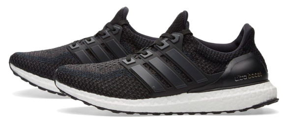 Фото Adidas Ultra Boost 3.0 Черные с Белым - 1