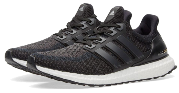 Фото Adidas Ultra Boost 3.0 Черные с Белым - 3